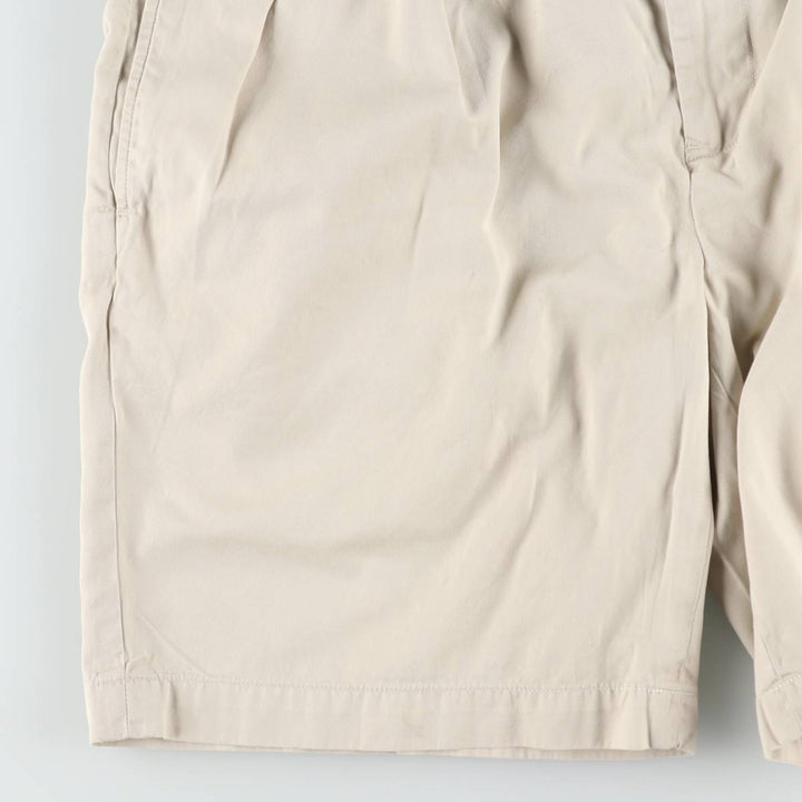 Ralph Lauren x Polo Golf Fairway Fit Shorts, Two-Pleat Chino Shorts, Men's Size W37 (approx.) cotton Beige type Vintage Second Hand