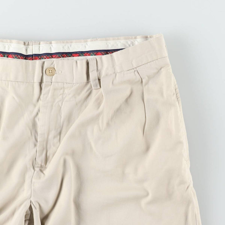 Ralph Lauren x Polo Golf Fairway Fit Shorts, Two-Pleat Chino Shorts, Men's Size W37 (approx.) cotton Beige type Vintage Second Hand