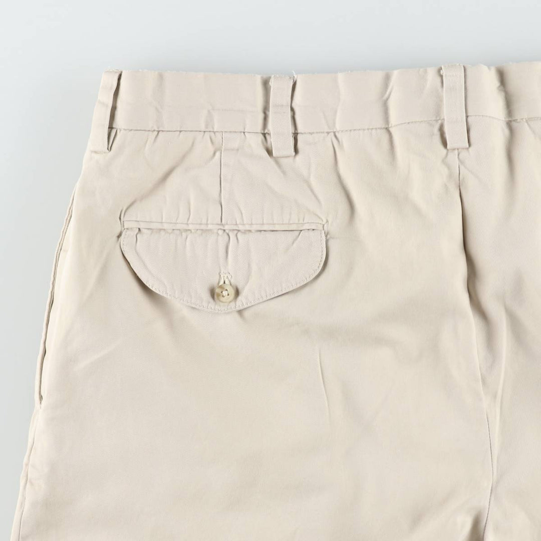 Ralph Lauren x Polo Golf Fairway Fit Shorts, Two-Pleat Chino Shorts, Men's Size W37 (approx.) cotton Beige type Vintage Second Hand