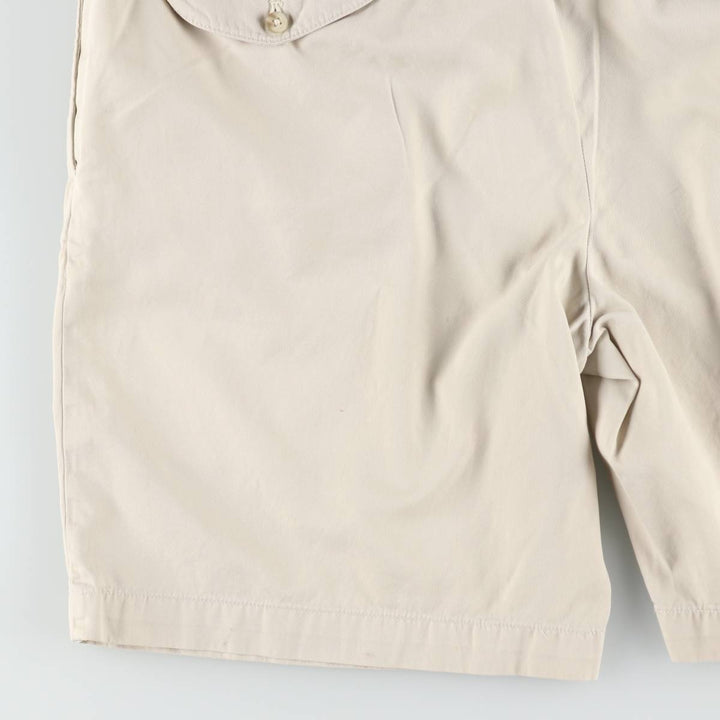 Ralph Lauren x Polo Golf Fairway Fit Shorts, Two-Pleat Chino Shorts, Men's Size W37 (approx.) cotton Beige type Vintage Second Hand