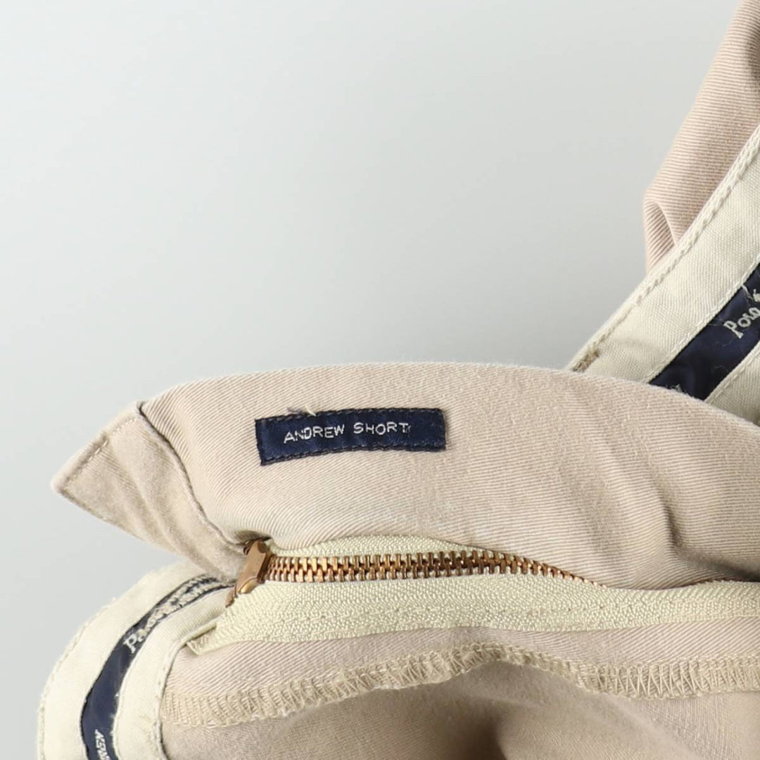 Ralph Lauren Polo Ralph Lauren ANDREW SHORT Two-Pleat Chino Shorts Men's W36 (approx.) cotton Beige type Vintage Second Hand