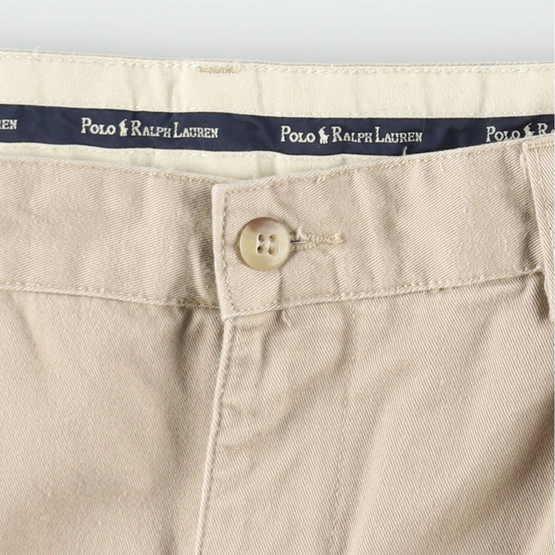 Ralph Lauren Polo Ralph Lauren ANDREW SHORT Two-Pleat Chino Shorts Men's W36 (approx.) cotton Beige type Vintage Second Hand