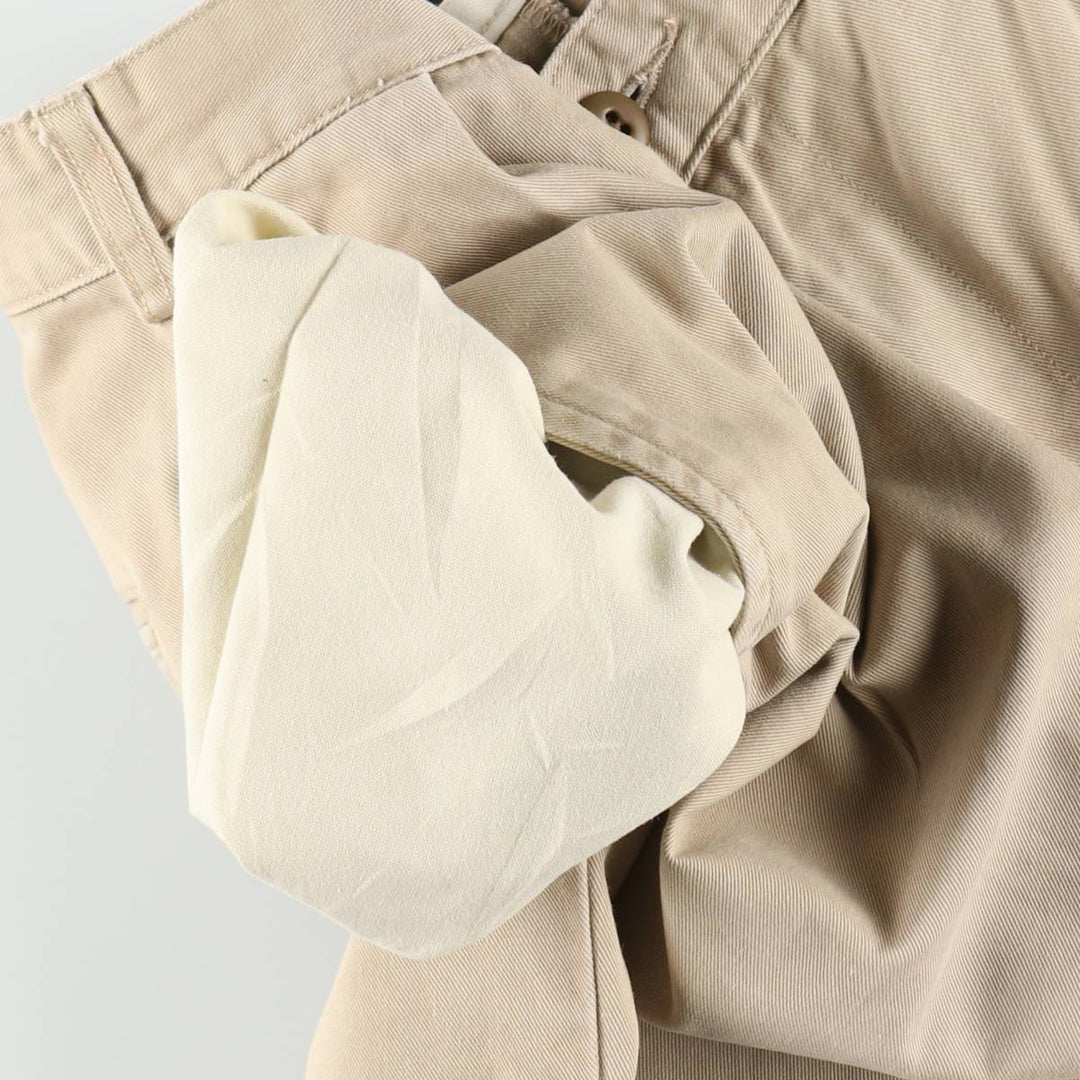 Ralph Lauren Polo Ralph Lauren ANDREW SHORT Two-Pleat Chino Shorts Men's W34 (approx.) cotton Beige type Vintage Second Hand