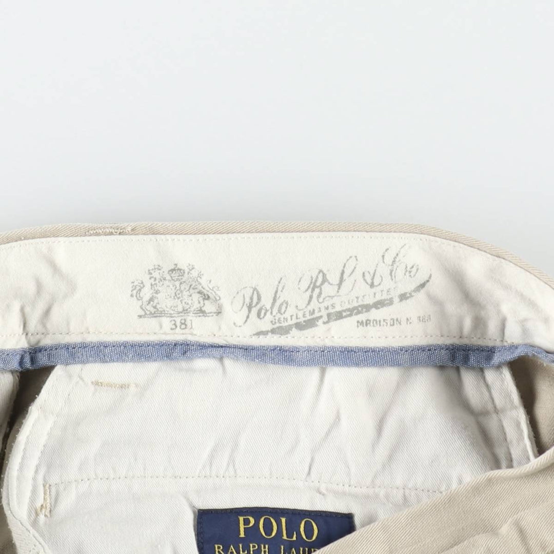 Ralph Lauren POLO RALPH LAUREN CLASSIC FIT all-over print chino shorts, men's size W34 (approx.) cotton Beige type Vintage Second Hand
