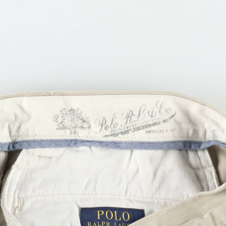 Ralph Lauren POLO RALPH LAUREN CLASSIC FIT all-over print chino shorts, men's size W34 (approx.) cotton Beige type Vintage Second Hand