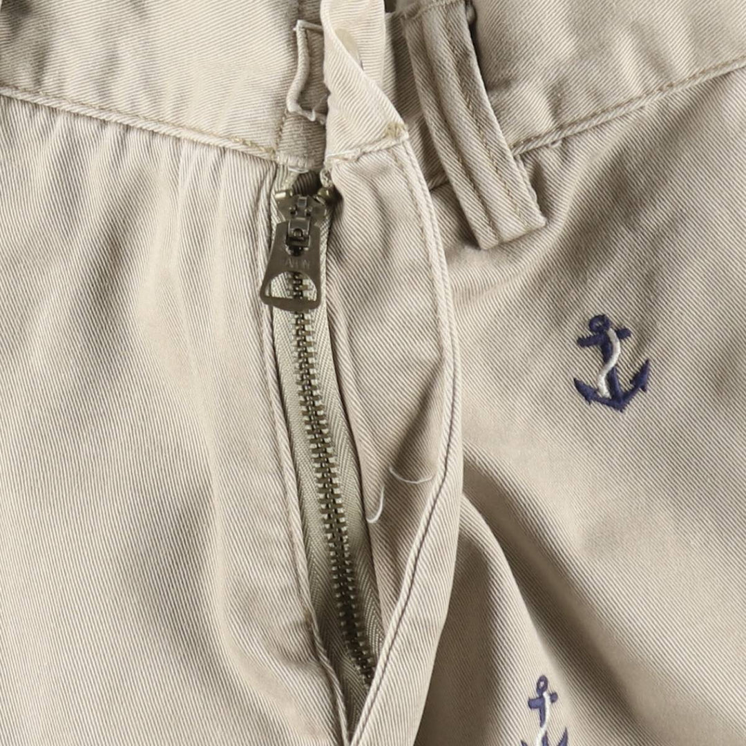 Ralph Lauren POLO RALPH LAUREN CLASSIC FIT all-over print chino shorts, men's size W34 (approx.) cotton Beige type Vintage Second Hand