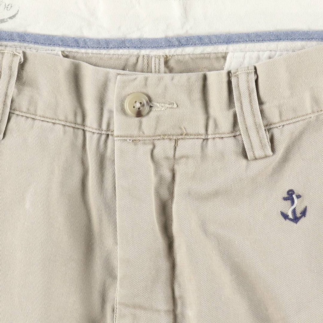 Ralph Lauren POLO RALPH LAUREN CLASSIC FIT all-over print chino shorts, men's size W34 (approx.) cotton Beige type Vintage Second Hand