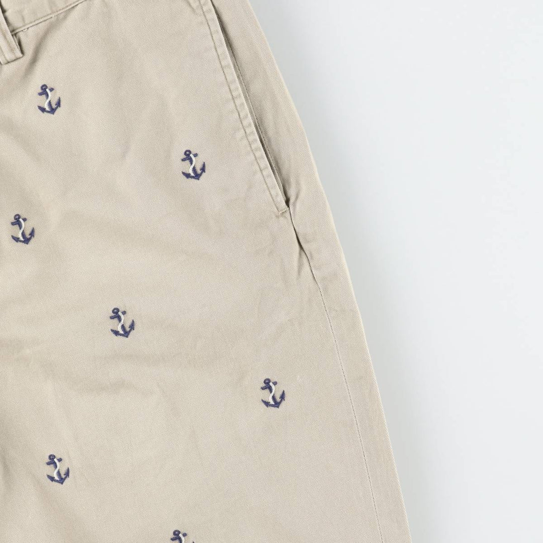 Ralph Lauren POLO RALPH LAUREN CLASSIC FIT all-over print chino shorts, men's size W34 (approx.) cotton Beige type Vintage Second Hand