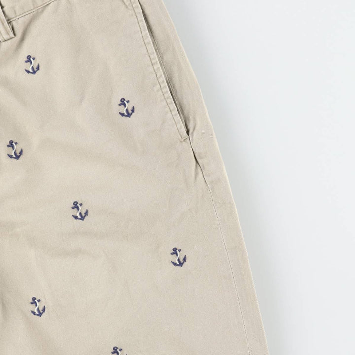 Ralph Lauren POLO RALPH LAUREN CLASSIC FIT all-over print chino shorts, men's size W34 (approx.) cotton Beige type Vintage Second Hand
