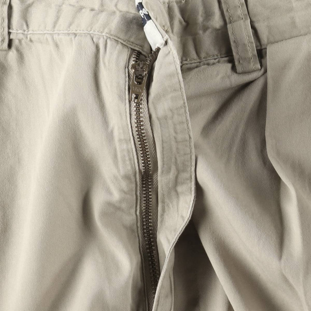 Ralph Lauren POLO GOLF Two-Pleat Chino Shorts, Men's Size W34 (approx.) cotton Beige type Vintage Second Hand