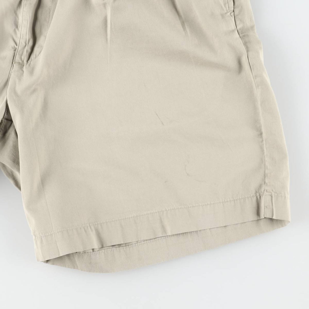 Ralph Lauren POLO GOLF Two-Pleat Chino Shorts, Men's Size W34 (approx.) cotton Beige type Vintage Second Hand