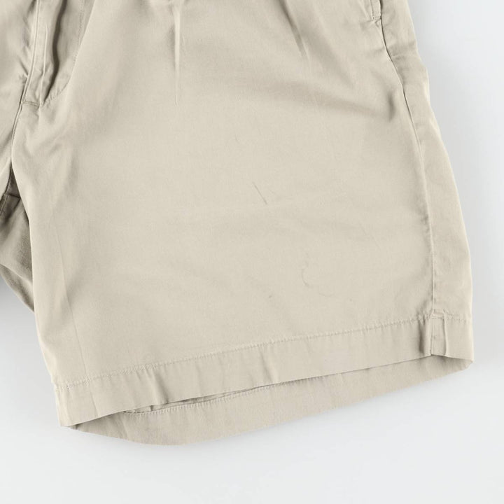 Ralph Lauren POLO GOLF Two-Pleat Chino Shorts, Men's Size W34 (approx.) cotton Beige type Vintage Second Hand
