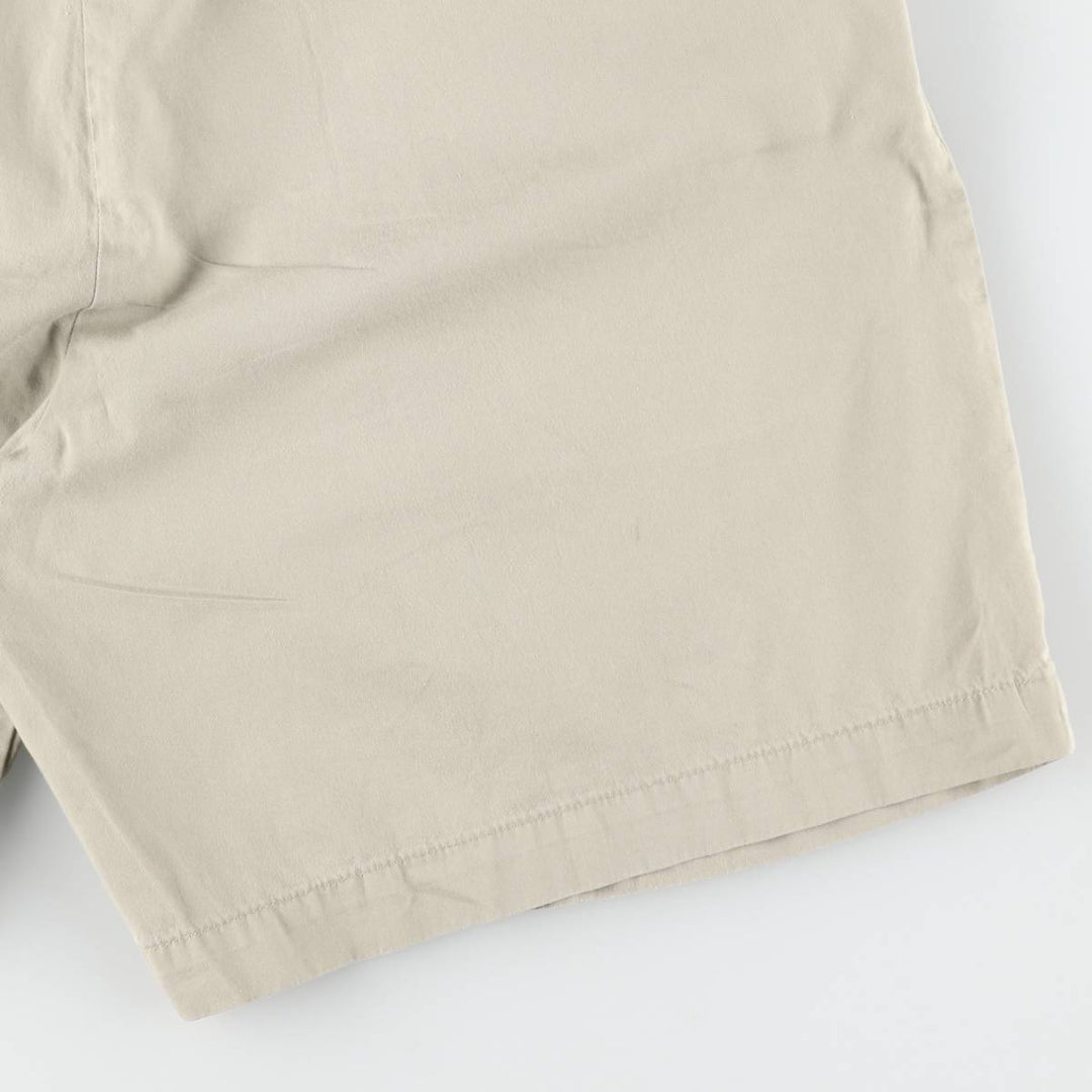 Ralph Lauren POLO GOLF Two-Pleat Chino Shorts, Men's Size W34 (approx.) cotton Beige type Vintage Second Hand