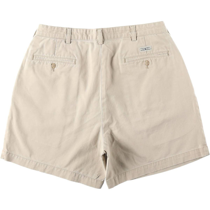 Ralph Lauren POLO RALPH LAUREN ANDREW SHORT Two-pleat chino shorts Short pants Men's W34 equivalent cotton Beige type Vintage Second Hand