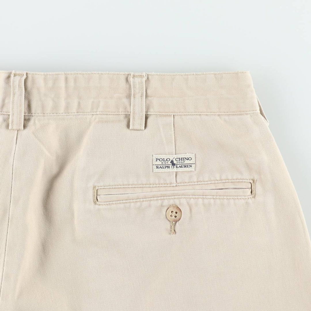 Ralph Lauren POLO RALPH LAUREN ANDREW SHORT Two-pleat chino shorts Short pants Men's W34 equivalent cotton Beige type Vintage Second Hand
