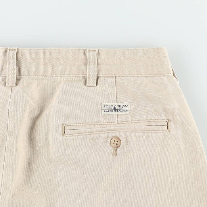Ralph Lauren POLO RALPH LAUREN ANDREW SHORT Two-pleat chino shorts Short pants Men's W34 equivalent cotton Beige type Vintage Second Hand