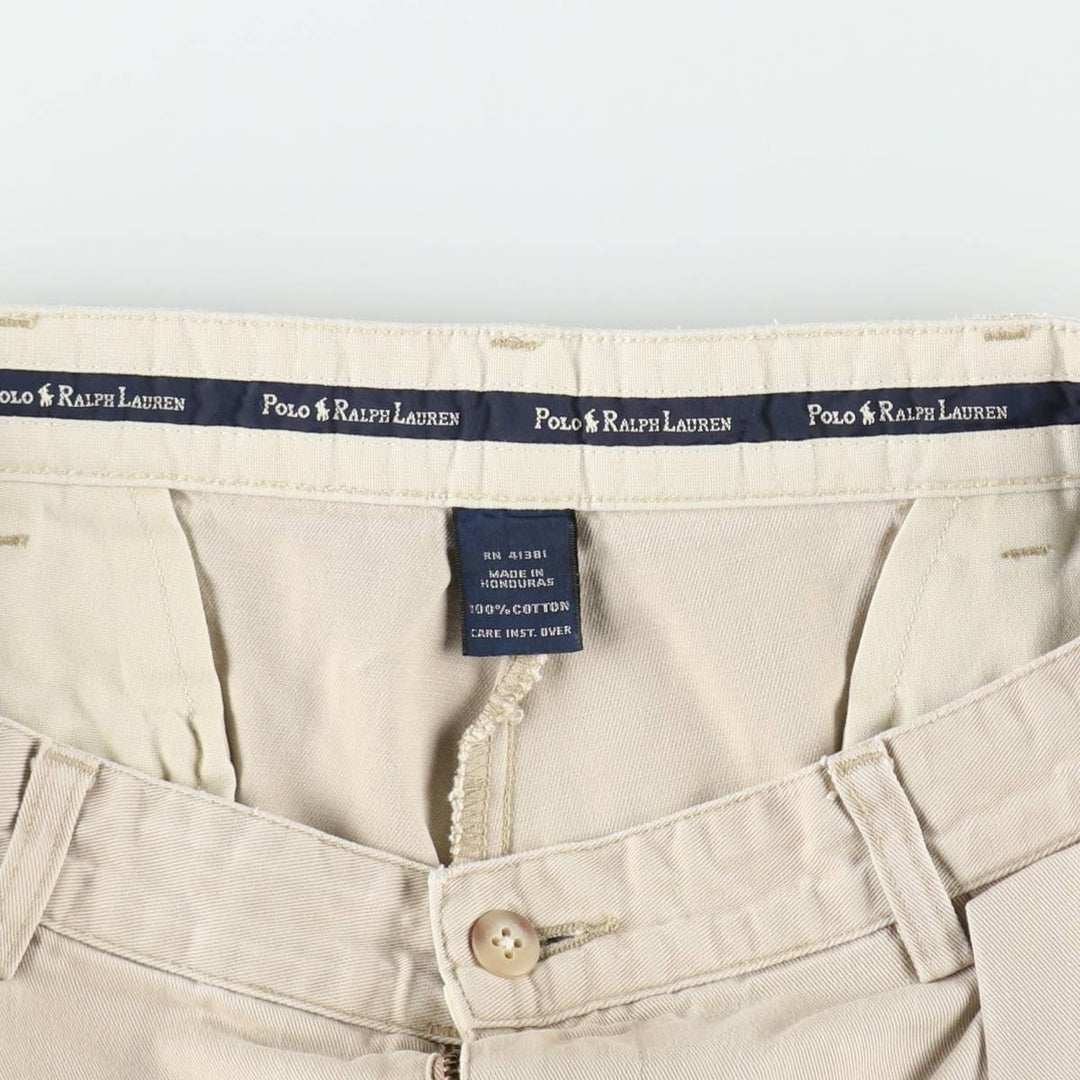 Ralph Lauren POLO RALPH LAUREN ANDREW SHORT Two-pleat chino shorts Short pants Men's W34 equivalent cotton Beige type Vintage Second Hand