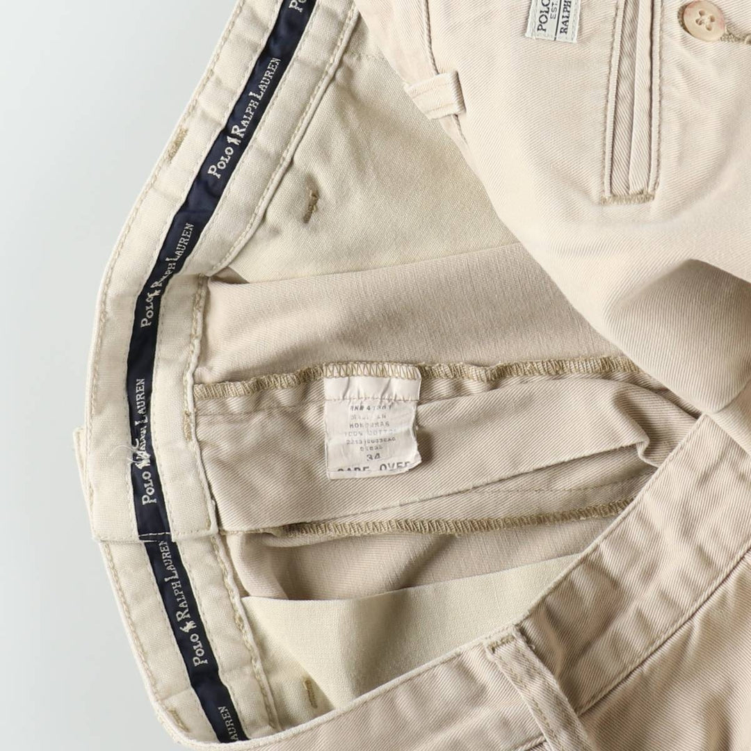 Ralph Lauren POLO RALPH LAUREN ANDREW SHORT Two-pleat chino shorts Short pants Men's W34 equivalent cotton Beige type Vintage Second Hand