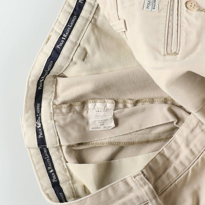 Ralph Lauren POLO RALPH LAUREN ANDREW SHORT Two-pleat chino shorts Short pants Men's W34 equivalent cotton Beige type Vintage Second Hand