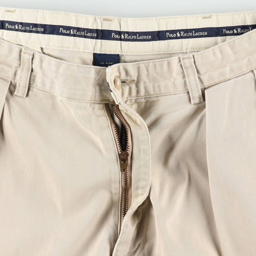 Ralph Lauren POLO RALPH LAUREN ANDREW SHORT Two-pleat chino shorts Short pants Men's W34 equivalent cotton Beige type Vintage Second Hand