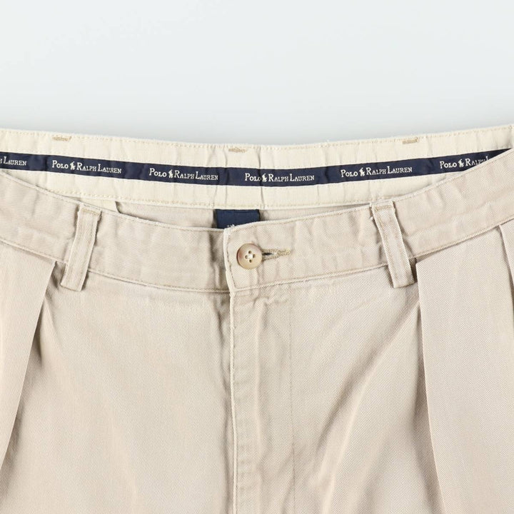 Ralph Lauren POLO RALPH LAUREN ANDREW SHORT Two-pleat chino shorts Short pants Men's W34 equivalent cotton Beige type Vintage Second Hand