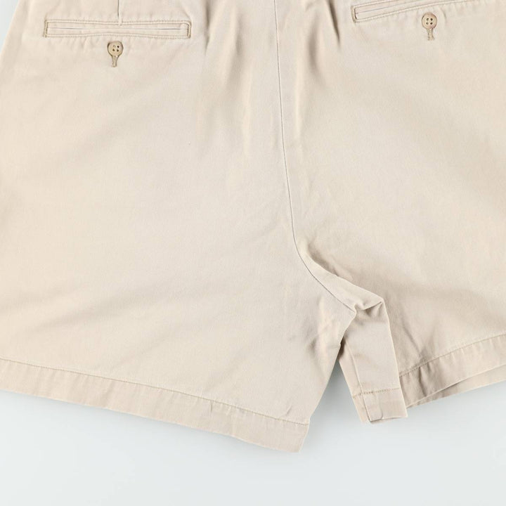 Ralph Lauren POLO RALPH LAUREN ANDREW SHORT Two-pleat chino shorts Short pants Men's W34 equivalent cotton Beige type Vintage Second Hand