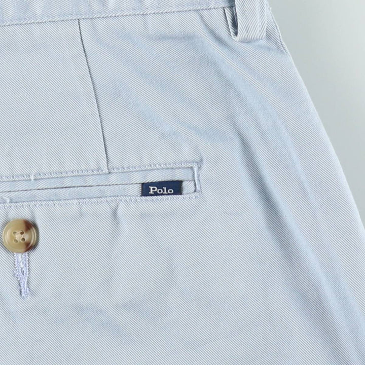 Ralph Lauren POLO RALPH LAUREN CLASSIC FIT 9'' Chino Shorts (Men's size W36 equivalent) cotton Blue type light blue Vintage Second Hand