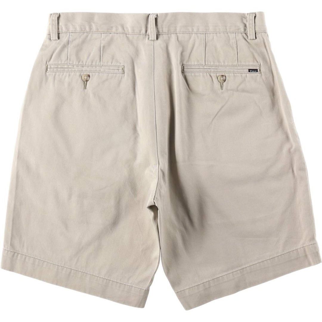Ralph Lauren POLO RALPH LAUREN CLASSIC FIT 9'' Chino Shorts (Men's size W32 equivalent) cotton Beige type Vintage Second Hand