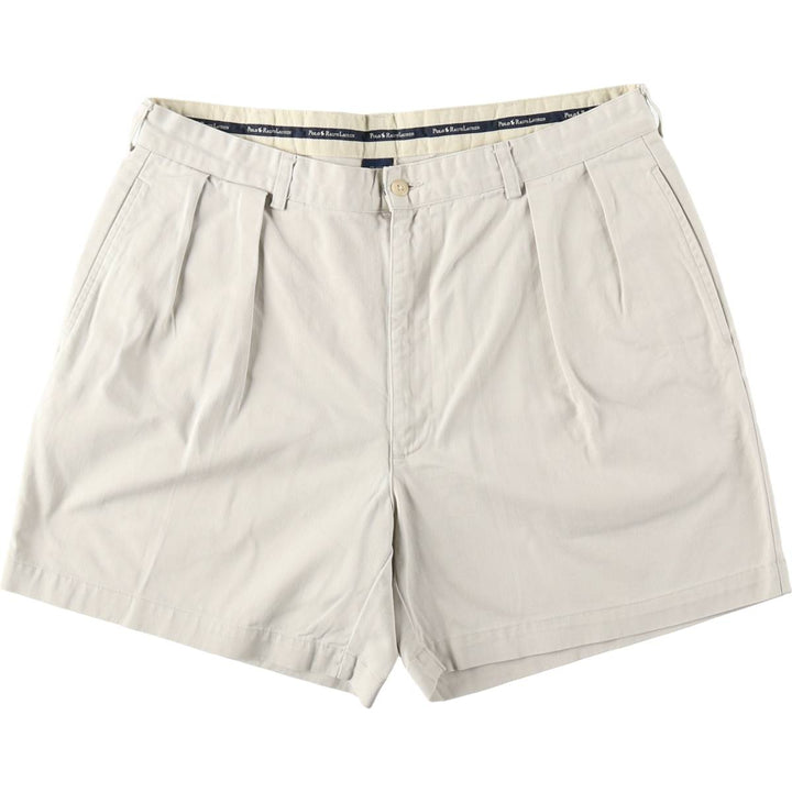 Ralph Lauren Polo Ralph Lauren ANDREW SHORT Two-Pleat Chino Shorts Men's W37 (approx.) cotton Beige type Vintage Second Hand