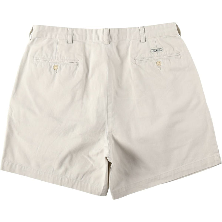 Ralph Lauren Polo Ralph Lauren ANDREW SHORT Two-Pleat Chino Shorts Men's W37 (approx.) cotton Beige type Vintage Second Hand