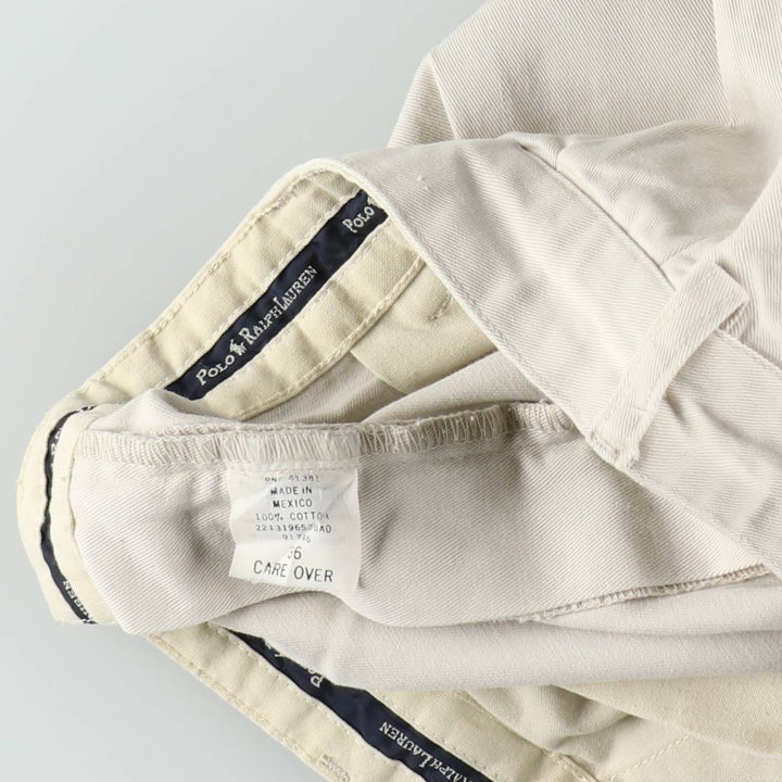 Ralph Lauren Polo Ralph Lauren ANDREW SHORT Two-Pleat Chino Shorts Men's W37 (approx.) cotton Beige type Vintage Second Hand