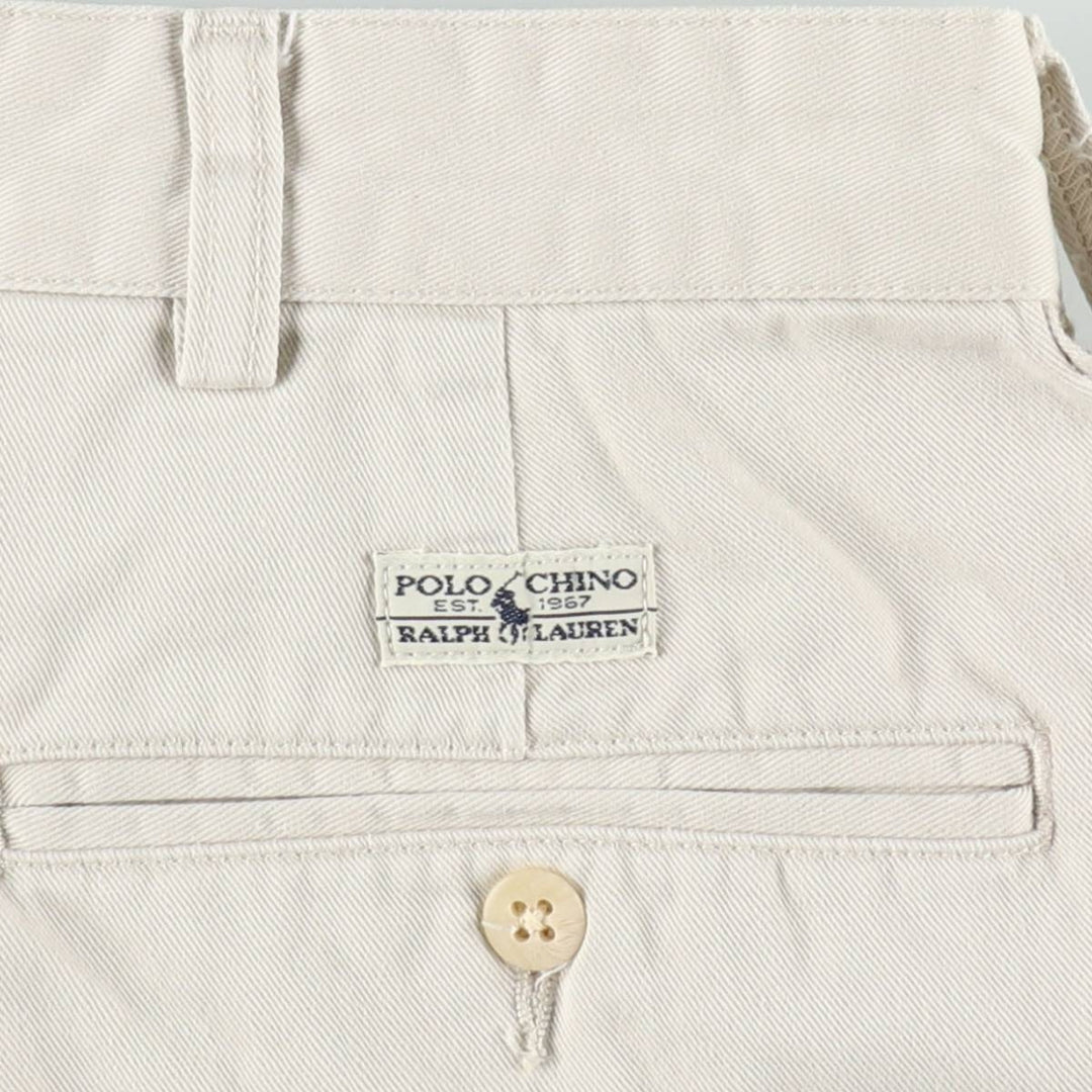 Ralph Lauren Polo Ralph Lauren ANDREW SHORT Two-Pleat Chino Shorts Men's W37 (approx.) cotton Beige type Vintage Second Hand