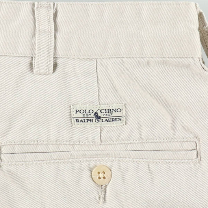 Ralph Lauren Polo Ralph Lauren ANDREW SHORT Two-Pleat Chino Shorts Men's W37 (approx.) cotton Beige type Vintage Second Hand