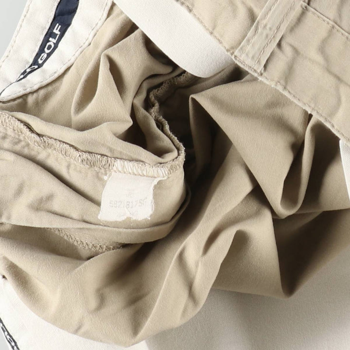 Ralph Lauren Polo Golf CLASSIC GOLF SHORT Two-Pleat Chino Shorts Men's W36 (approx.) cotton Beige type Vintage Second Hand