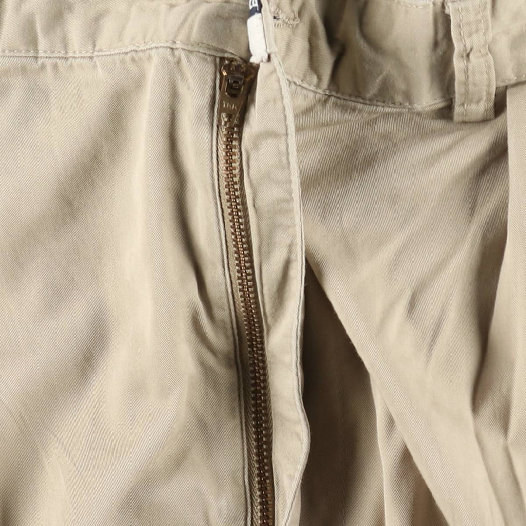Ralph Lauren Polo Golf CLASSIC GOLF SHORT Two-Pleat Chino Shorts Men's W36 (approx.) cotton Beige type Vintage Second Hand