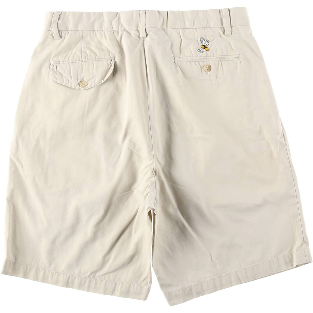 Ralph Lauren POLO GOLF FAIRWAY SHORT Two-Pleat Chino Shorts, Men's Size W34 (approx.) cotton Beige type Vintage Second Hand