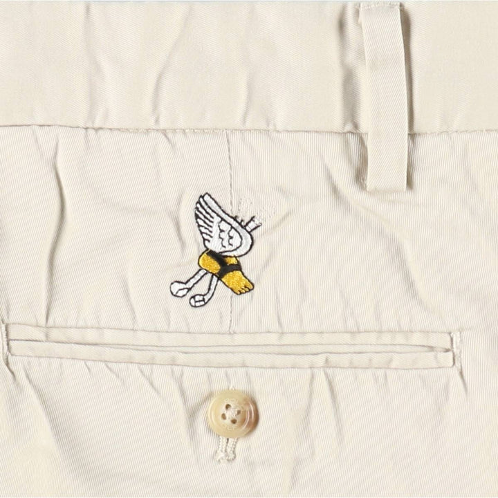 Ralph Lauren POLO GOLF FAIRWAY SHORT Two-Pleat Chino Shorts, Men's Size W34 (approx.) cotton Beige type Vintage Second Hand