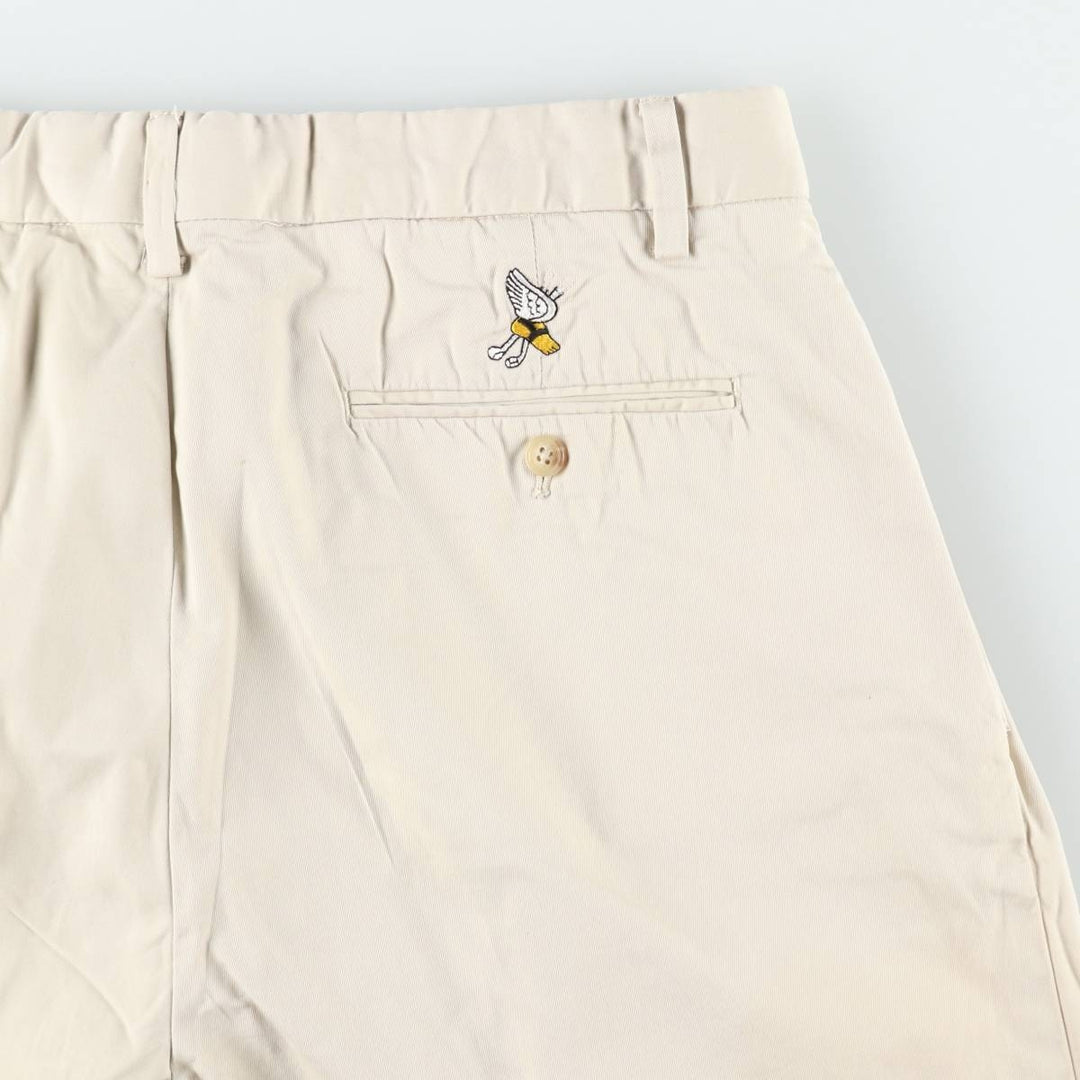 Ralph Lauren POLO GOLF FAIRWAY SHORT Two-Pleat Chino Shorts, Men's Size W34 (approx.) cotton Beige type Vintage Second Hand