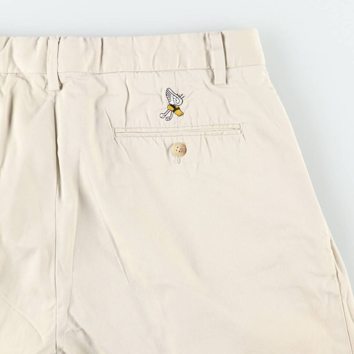 Ralph Lauren POLO GOLF FAIRWAY SHORT Two-Pleat Chino Shorts, Men's Size W34 (approx.) cotton Beige type Vintage Second Hand