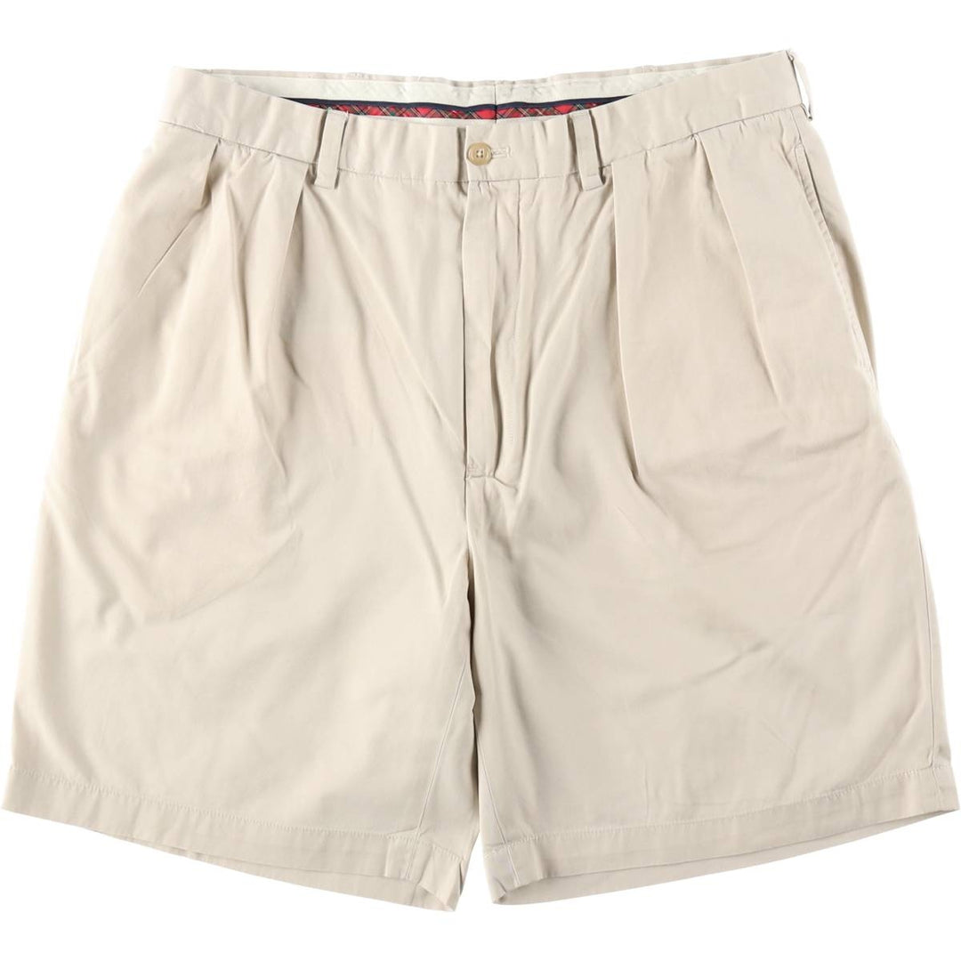Ralph Lauren POLO GOLF Fairway Shorts, two-pleat chino shorts, men's size W36. cotton Beige type Vintage Second Hand