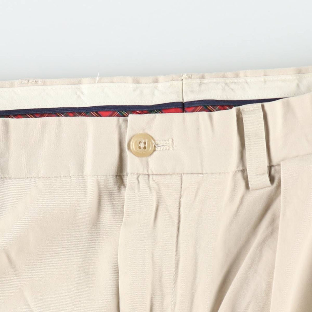 Ralph Lauren POLO GOLF Fairway Shorts, two-pleat chino shorts, men's size W36. cotton Beige type Vintage Second Hand