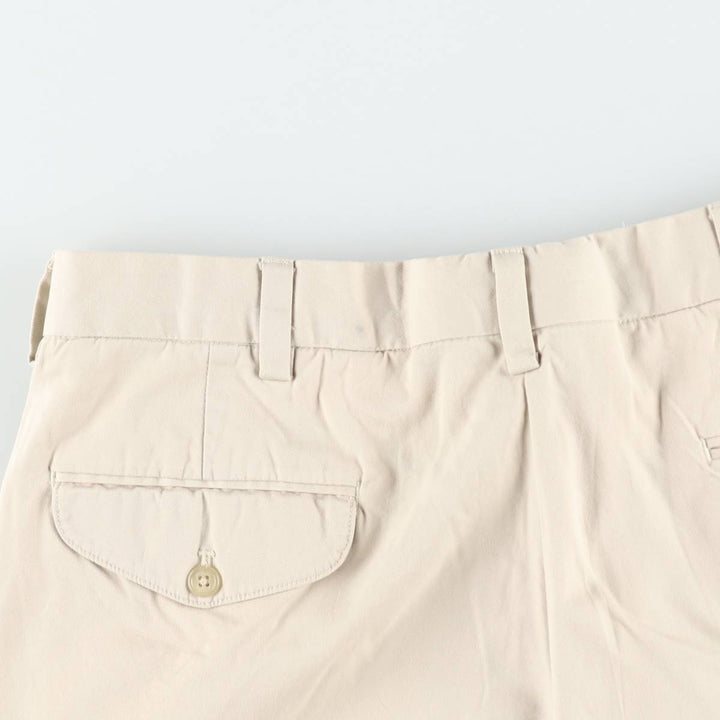 Ralph Lauren POLO GOLF Fairway Shorts, two-pleat chino shorts, men's size W36. cotton Beige type Vintage Second Hand