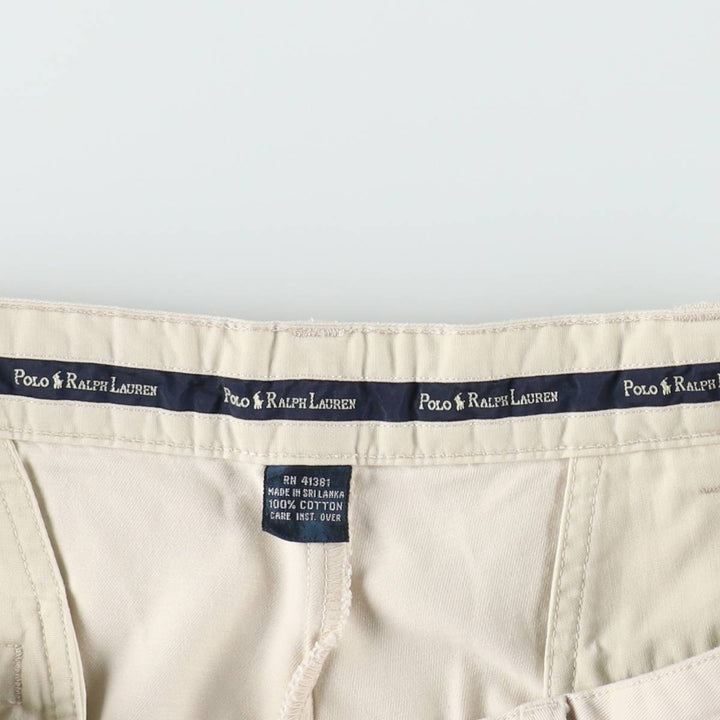 Ralph Lauren Polo Ralph Lauren TYLER SHORT Two-Pleat Chino Shorts Men's W36 (approx.) cotton Beige type Vintage Second Hand