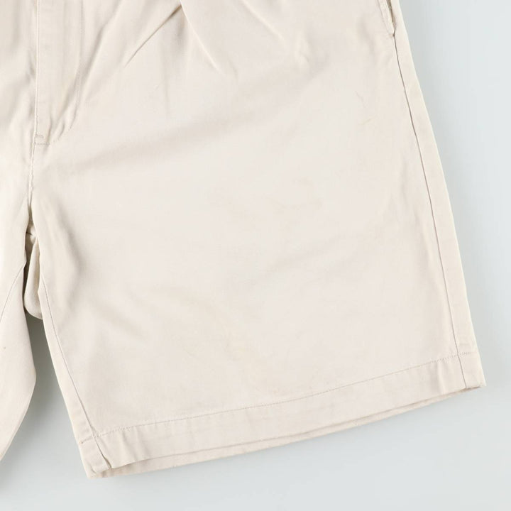 Ralph Lauren Polo Ralph Lauren TYLER SHORT Two-Pleat Chino Shorts Men's W36 (approx.) cotton Beige type Vintage Second Hand