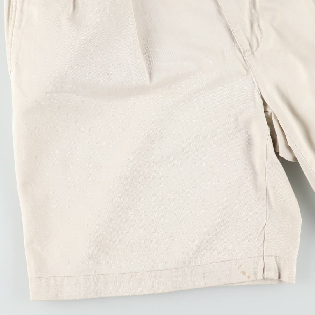 Ralph Lauren Polo Ralph Lauren TYLER SHORT Two-Pleat Chino Shorts Men's W36 (approx.) cotton Beige type Vintage Second Hand