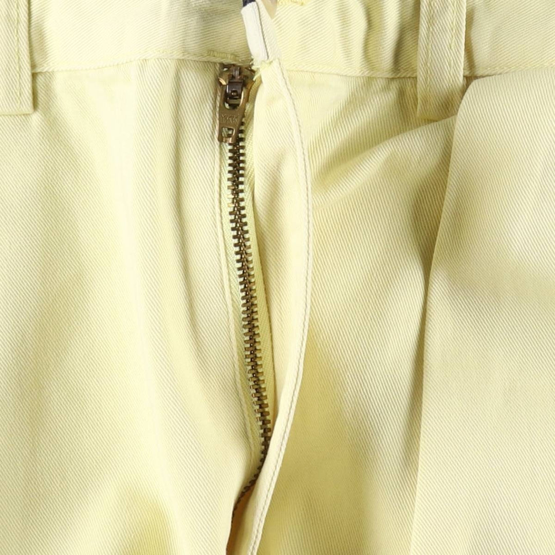 Ralph Lauren POLO RALPH LAUREN TYLER SHORT Two-Pleat Chino Shorts Men's W33 (approx.) cotton lemon yellow Vintage Second Hand