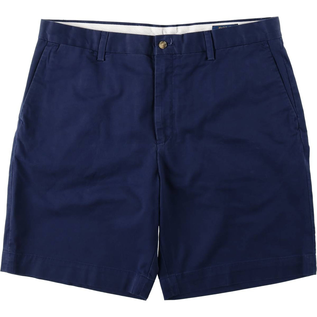 Ralph Lauren POLO RALPH LAUREN STRETCH CLASSIC FIT Chino Shorts (Men's size W38 equivalent) cotton navy blue type Vintage Second Hand