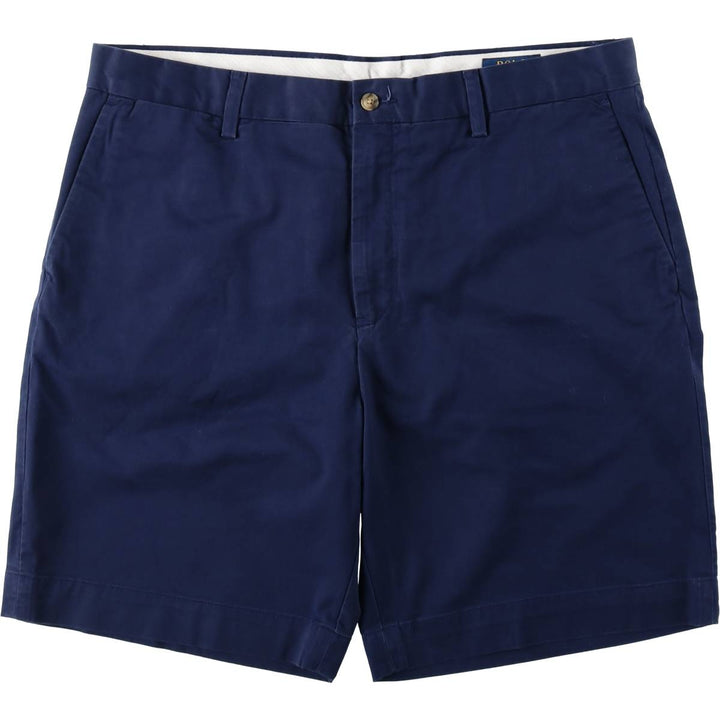Ralph Lauren POLO RALPH LAUREN STRETCH CLASSIC FIT Chino Shorts (Men's size W38 equivalent) cotton navy blue type Vintage Second Hand