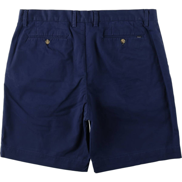 Ralph Lauren POLO RALPH LAUREN STRETCH CLASSIC FIT Chino Shorts (Men's size W38 equivalent) cotton navy blue type Vintage Second Hand