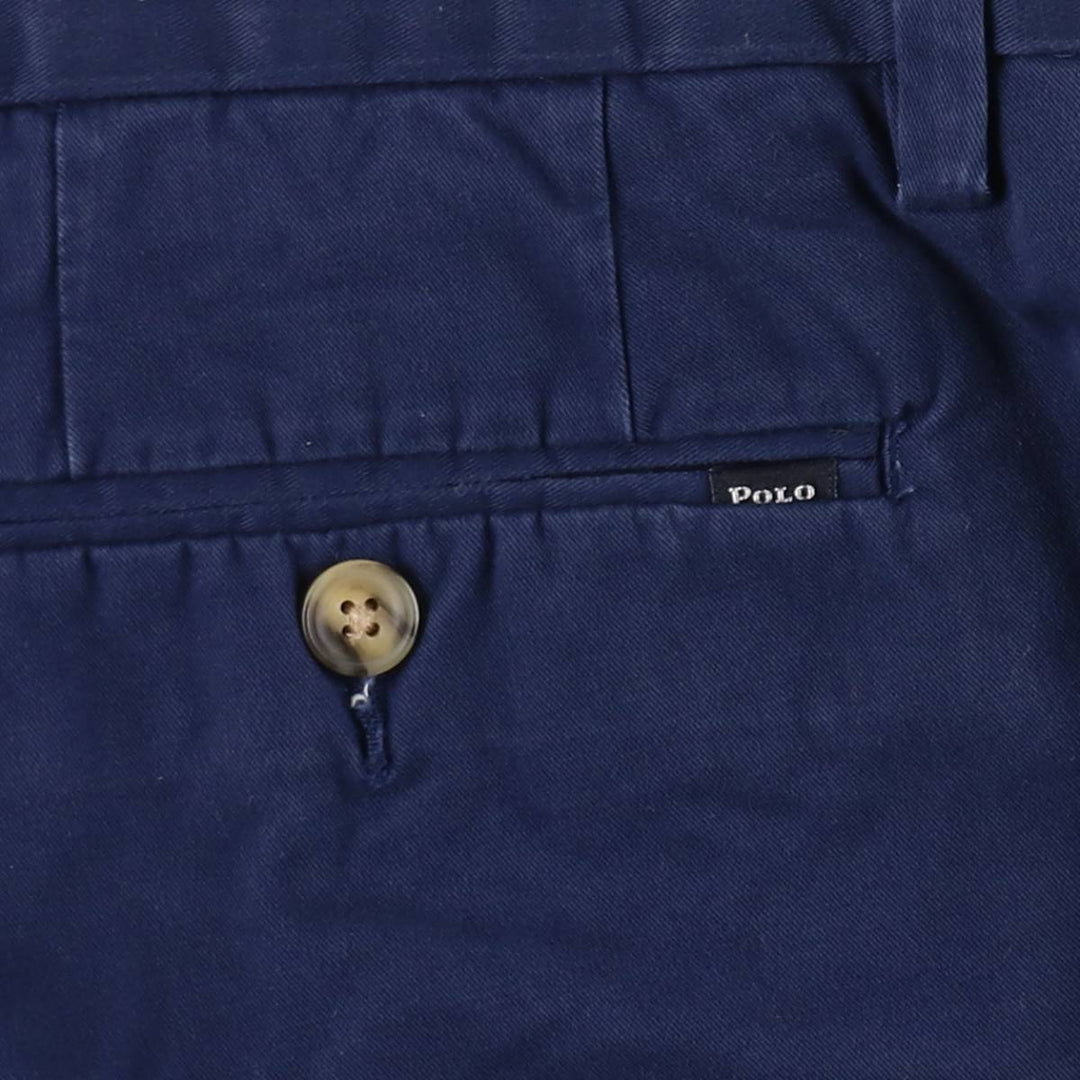 Ralph Lauren POLO RALPH LAUREN STRETCH CLASSIC FIT Chino Shorts (Men's size W38 equivalent) cotton navy blue type Vintage Second Hand